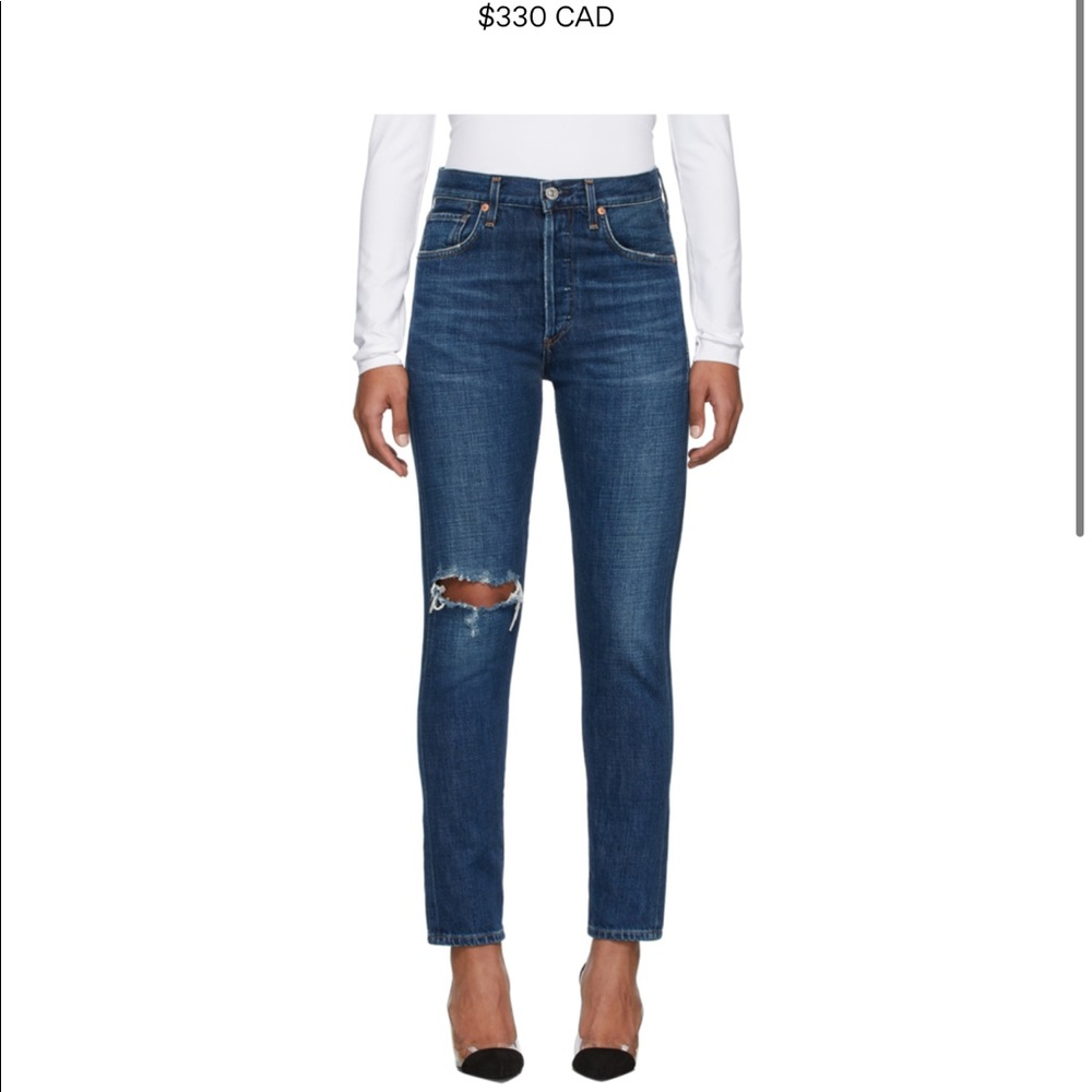 NWT Citizens of Humanity Blue Liya Highrise